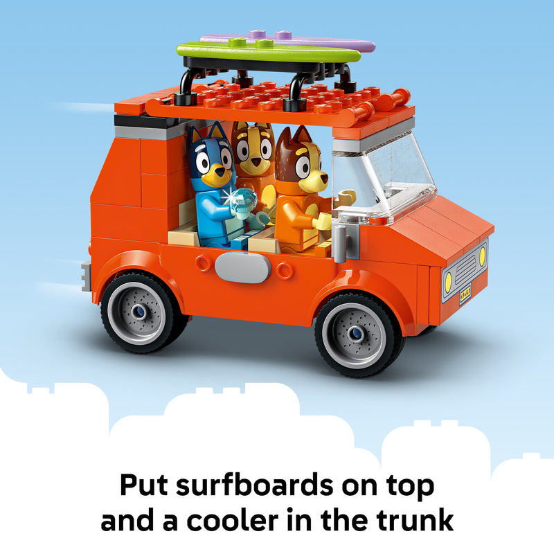 LEGO® (11202) Bluey - Bluey's Beach & Family Car Trip, Learning SPACE