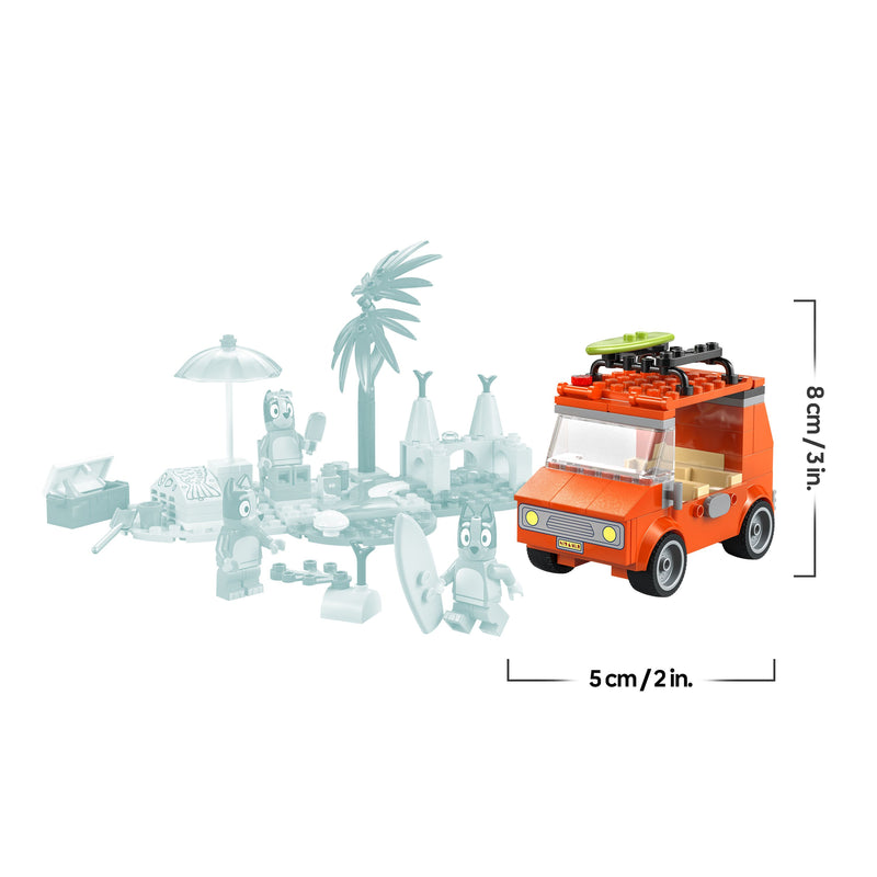 LEGO® (11202) Bluey - Bluey's Beach & Family Car Trip, Learning SPACE