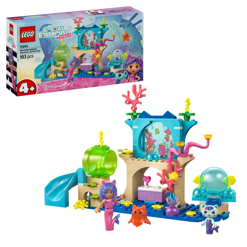 LEGO® (11204) Gabby's Dollhouse - Mermaid Gabby's Aquarium Adventure, Learning SPACE