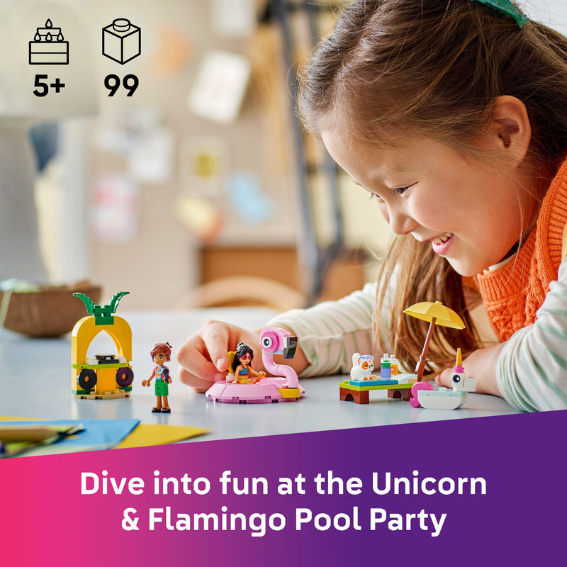 LEGO® (42658) Friends - Unicorn & Flamingo Pool Party, Learning SPACE