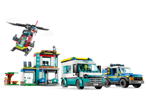 LEGO® City - Emergency Vehicles-Cars & Transport, Engineering & Construction, Fire. Police & Hospital, Gifts for 5-7 Years Old, Imaginative Play, LEGO®, S.T.E.M-Learning SPACE