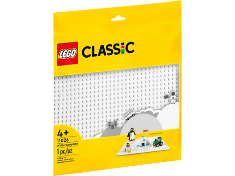 LEGO® Classic Baseplate-Christmas,Christmas 2025,Engineering & Construction,Fine Motor Skills,Games & Toys,LEGO®,Stocking Stuffers-White-11026-Learning SPACE