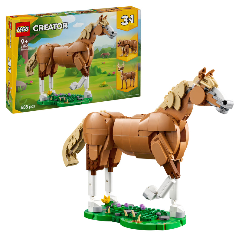 LEGO® Creator (31166) - 3in1 Beautiful Horse Toy, Learning SPACE