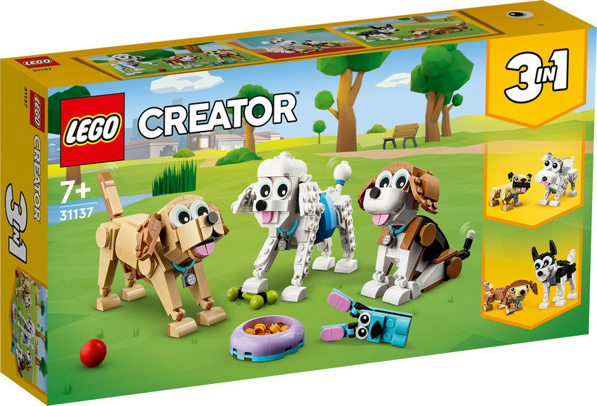 LEGO® Creator 3in1 Adorable Dogs-Building Blocks,Fine Motor Skills,Gifts for 8+,LEGO®-Learning SPACE