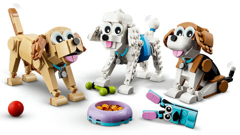 LEGO® Creator 3in1 Adorable Dogs-Building Blocks,Fine Motor Skills,Gifts for 8+,LEGO®-Learning SPACE