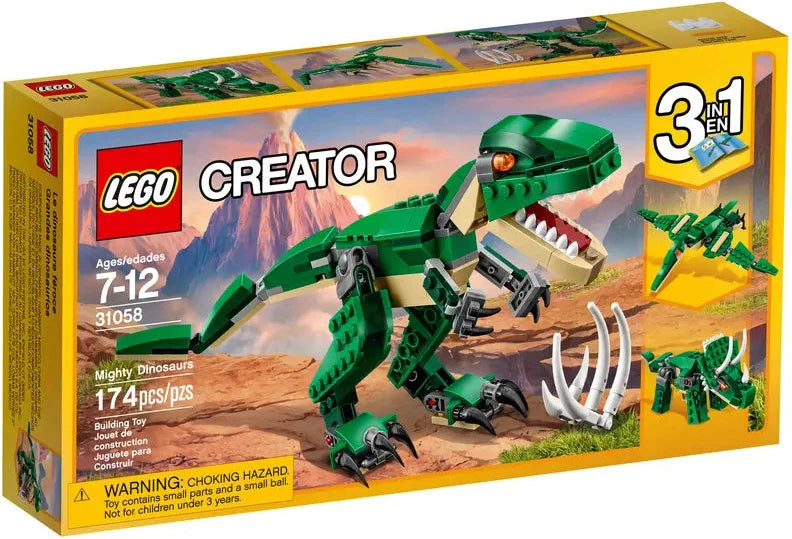 LEGO® Creator 3in1 - Mighty Dinosaurs-Dinosaurs. Castles & Pirates,Engineering & Construction,Games & Toys,Gifts for 8+,Imaginative Play,LEGO®,Primary Games & Toys,S.T.E.M,Stock,Teen Games-Learning SPACE