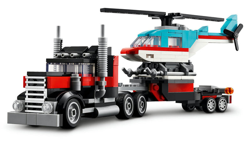 LEGO® Creator Flatbed Truck with Helicopter toy, Learning SPACE
