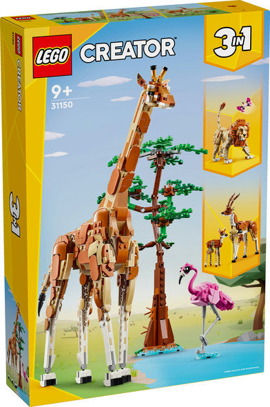 LEGO® Creator Wild Safari Animals 3in1 set, Learning SPACE