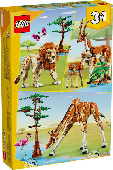 LEGO® Creator Wild Safari Animals 3in1 set, Learning SPACE