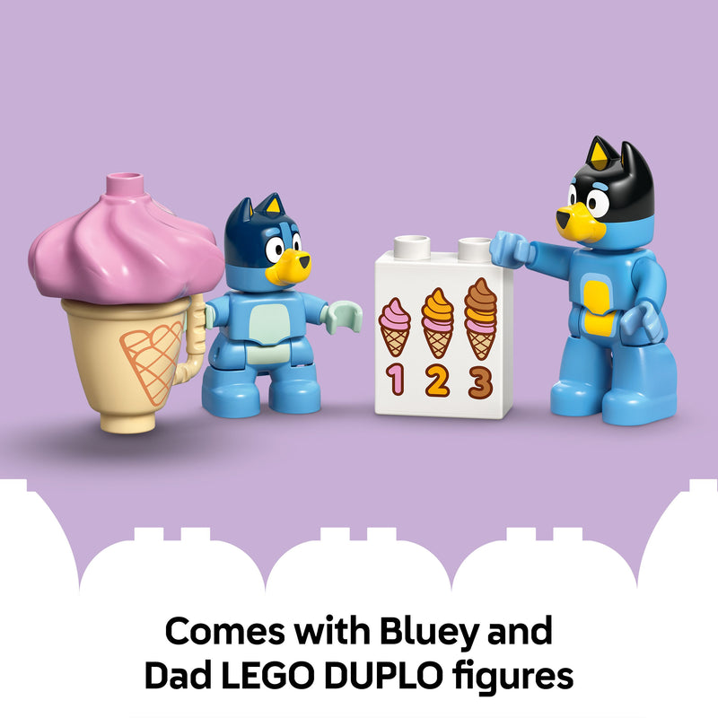 LEGO® DUPLO (10458) Bluey - Ice Cream Trip with Bluey, Learning SPACE