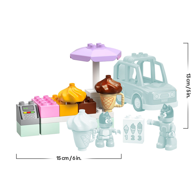 LEGO® DUPLO (10458) Bluey - Ice Cream Trip with Bluey, Learning SPACE