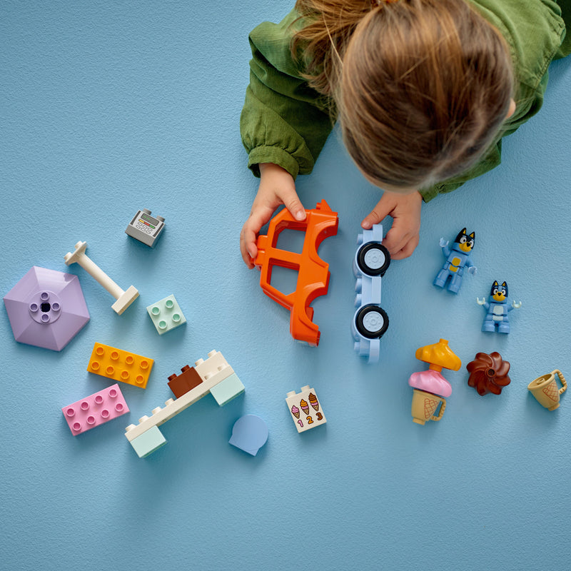 LEGO® DUPLO (10458) Bluey - Ice Cream Trip with Bluey, Learning SPACE