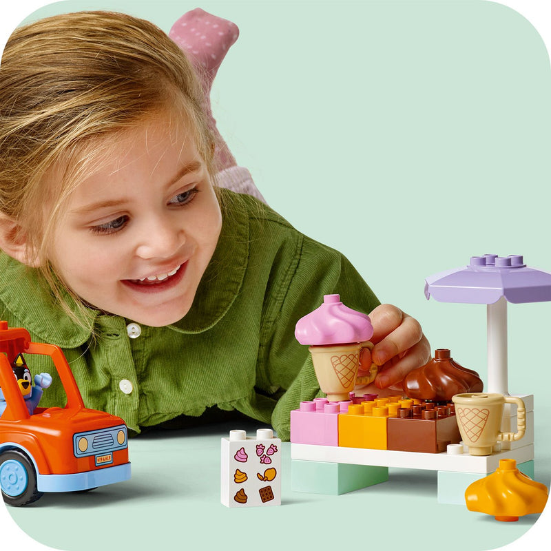 LEGO® DUPLO (10458) Bluey - Ice Cream Trip with Bluey, Learning SPACE
