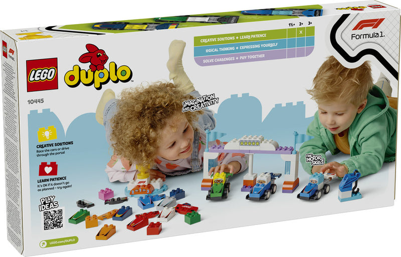 LEGO® DUPLO® 10445 – F1® Team Race Cars & Drivers, Learning SPACE