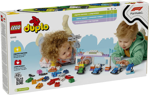 LEGO® DUPLO® 10445 – F1® Team Race Cars & Drivers, Learning SPACE