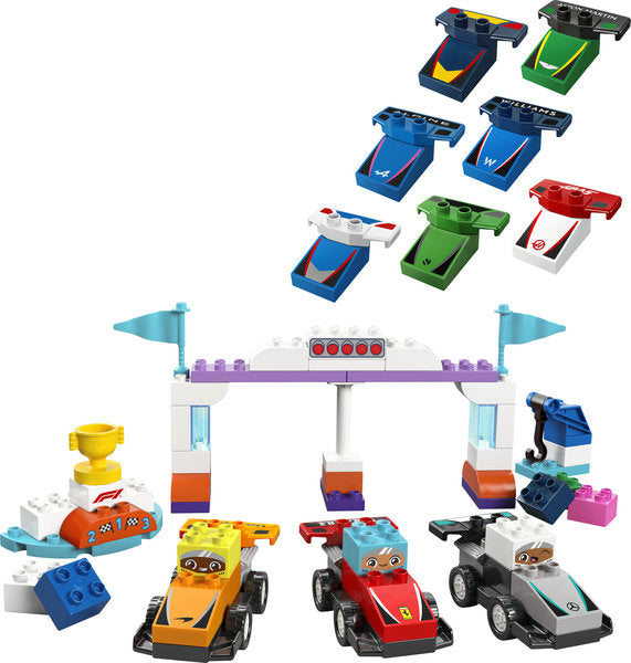 LEGO® DUPLO® 10445 – F1® Team Race Cars & Drivers, Learning SPACE