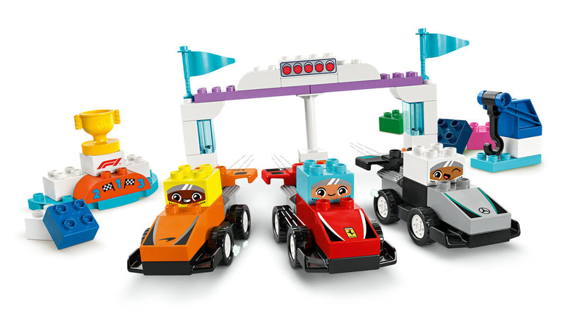 LEGO® DUPLO® 10445 – F1® Team Race Cars & Drivers, Learning SPACE