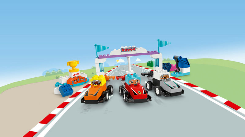 LEGO® DUPLO® 10445 – F1® Team Race Cars & Drivers, Learning SPACE