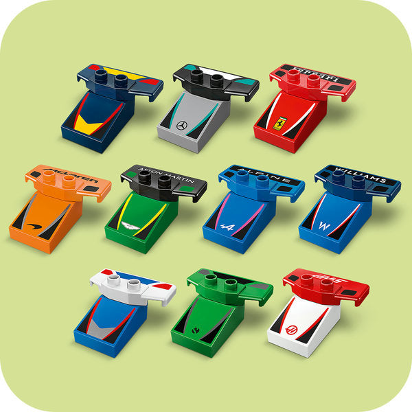 LEGO® DUPLO® 10445 – F1® Team Race Cars & Drivers, Learning SPACE