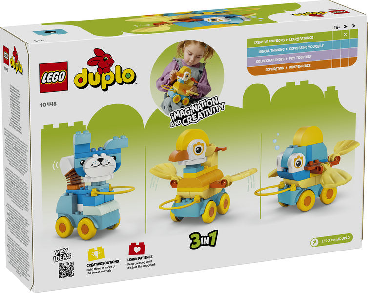 LEGO® DUPLO® 10448 – 3in1 Animals on Wheels, Learning SPACE