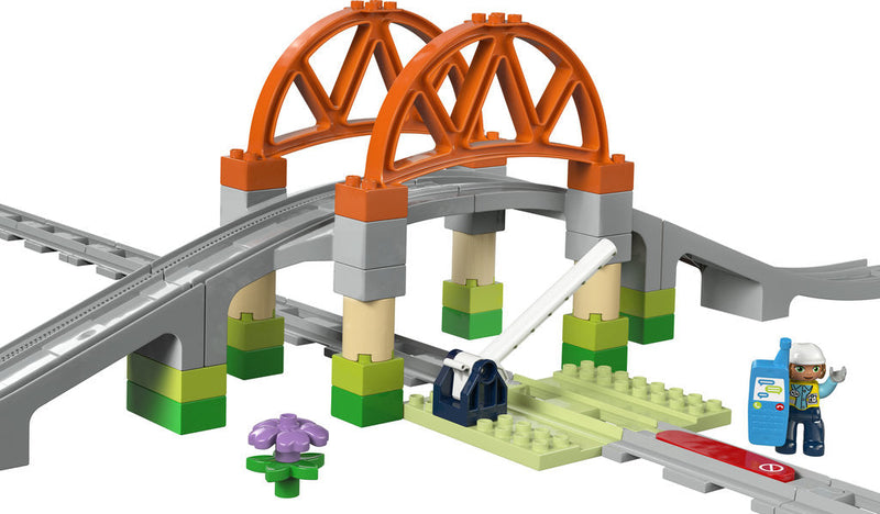 LEGO® DUPLO® Train Bridge and Tracks Expansion Set (10426), Learning SPACE