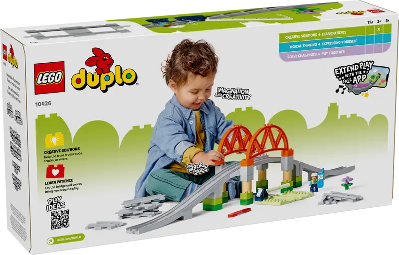 LEGO® DUPLO® Train Bridge and Tracks Expansion Set (10426), Learning SPACE