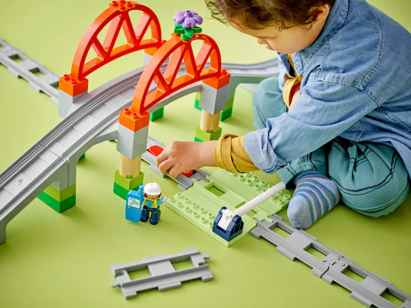 LEGO® DUPLO® Train Bridge and Tracks Expansion Set (10426), Learning SPACE
