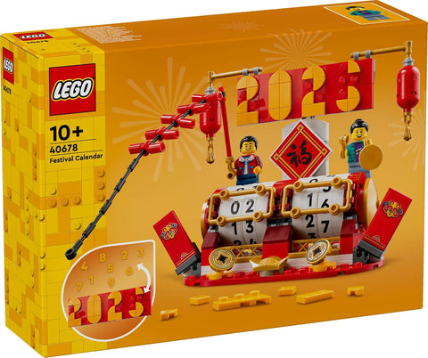 LEGO® Festival Calendar (40678) – Celebrate Holidays in Style-Building Blocks,Christmas,Christmas 2025,Engineering & Construction,Fine Motor Skills,Games & Toys,Gifts for 8+,LEGO®-Learning SPACE
