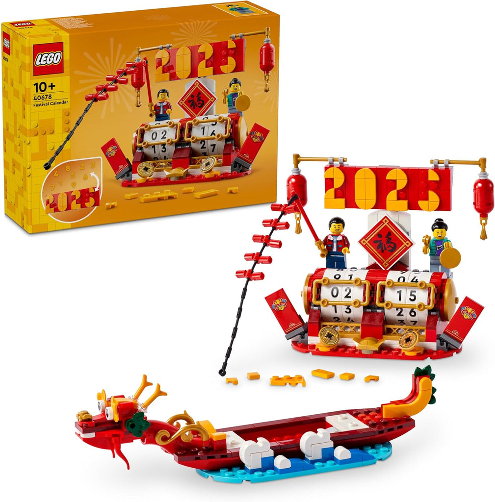 LEGO® Festival Calendar (40678) – Celebrate Holidays in Style-Building Blocks,Christmas,Christmas 2025,Engineering & Construction,Fine Motor Skills,Games & Toys,Gifts for 8+,LEGO®-Learning SPACE