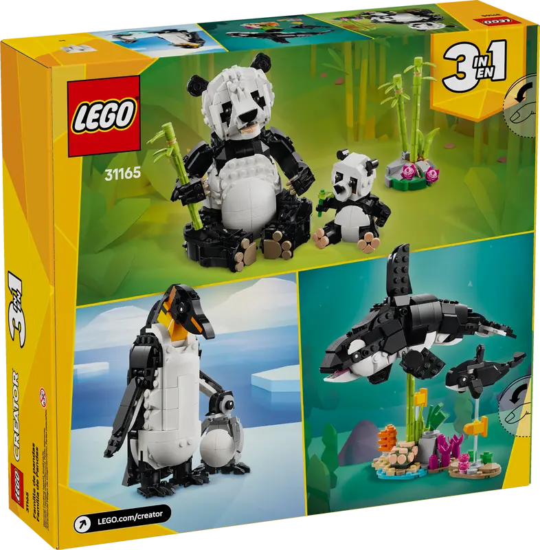 LEGO® Wild Animals: Panda Family (31165), Learning SPACE