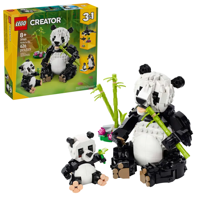 LEGO® Wild Animals: Panda Family (31165), Learning SPACE