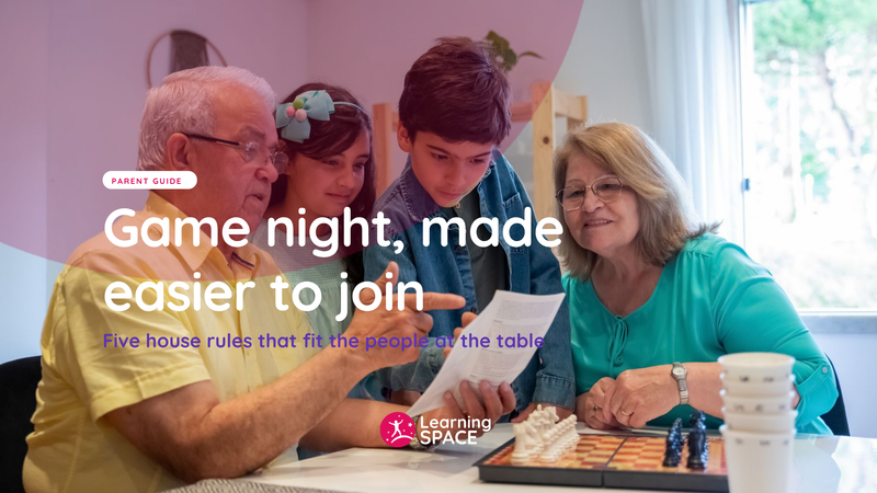 Five house rules that make family game night easier to join
