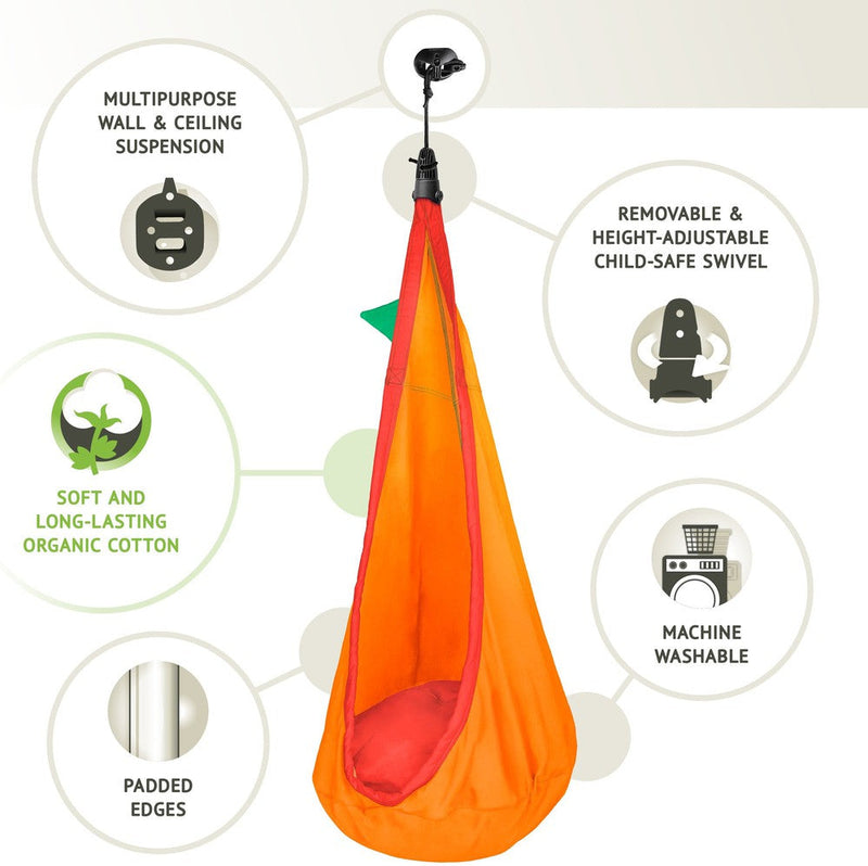 La Siesta Joki Organic Kids Hanging Nest Swing, Learning SPACE