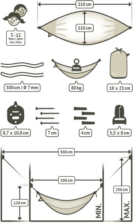 La Siesta Moki Kids Hammock with Suspension, Learning SPACE