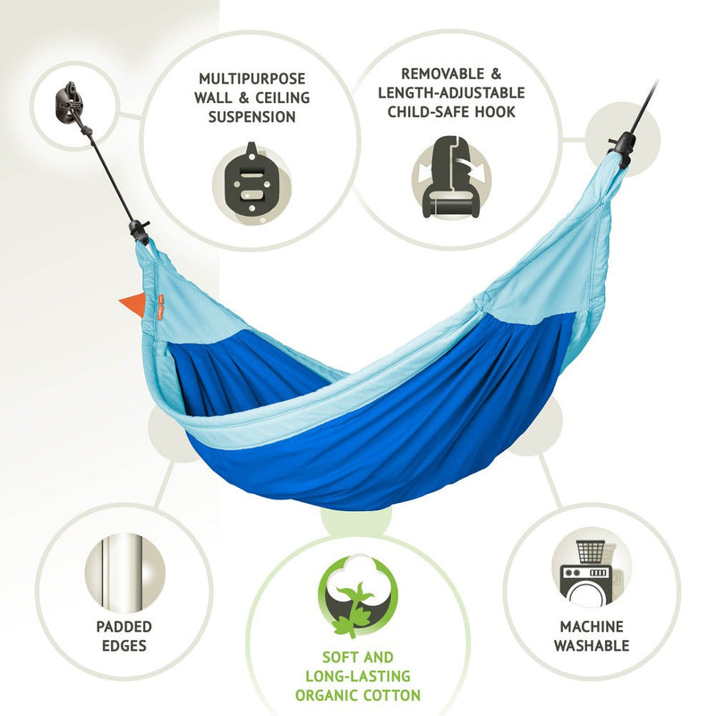 La Siesta Moki Kids Hammock with Suspension, Learning SPACE