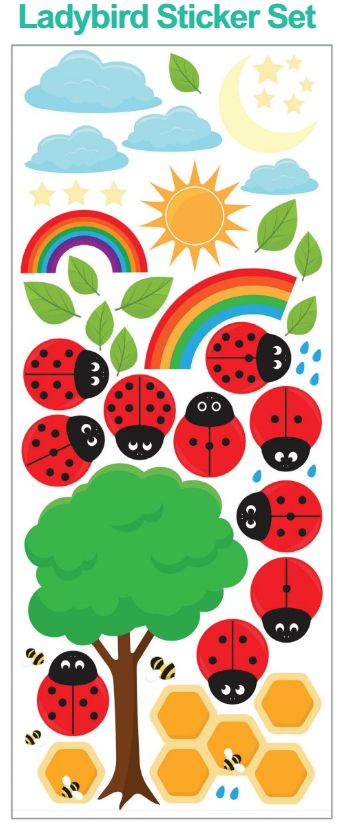 Ladybird Sticker Set, Learning SPACE