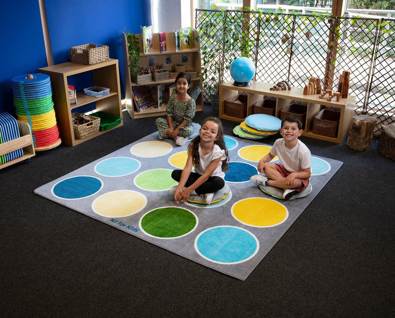 Lake Circles Placement 2x2m Carpet, Learning SPACE