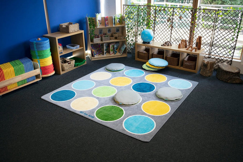 Lake Circles Placement 2x2m Carpet, Learning SPACE