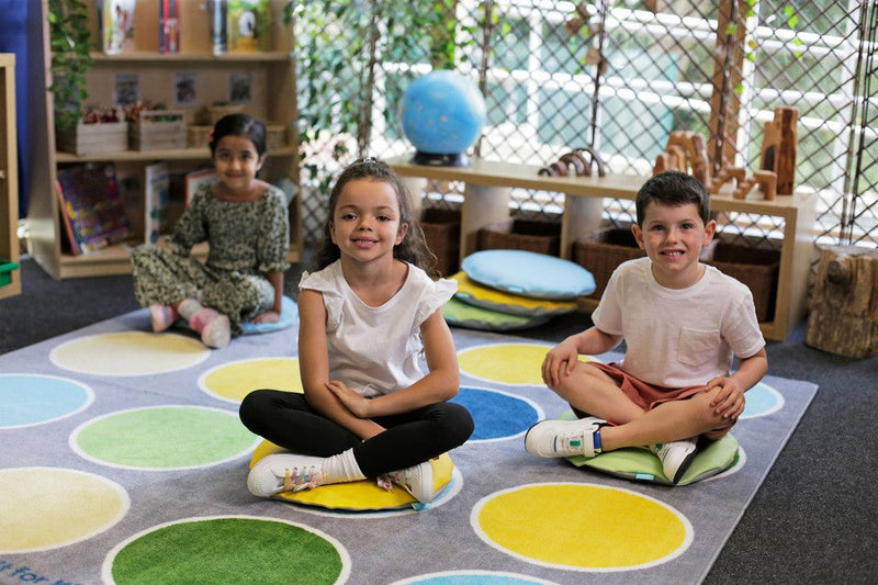 Lake Circles Placement 2x2m Carpet, Learning SPACE