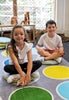 Lake Circles Placement 2x2m Carpet-Calmer Classrooms,Educational Classroom Materials,Kit For Kids,Mats & Rugs,Neutral Colour,Placement Carpets,Rugs,Square,Wellbeing Furniture-Learning SPACE