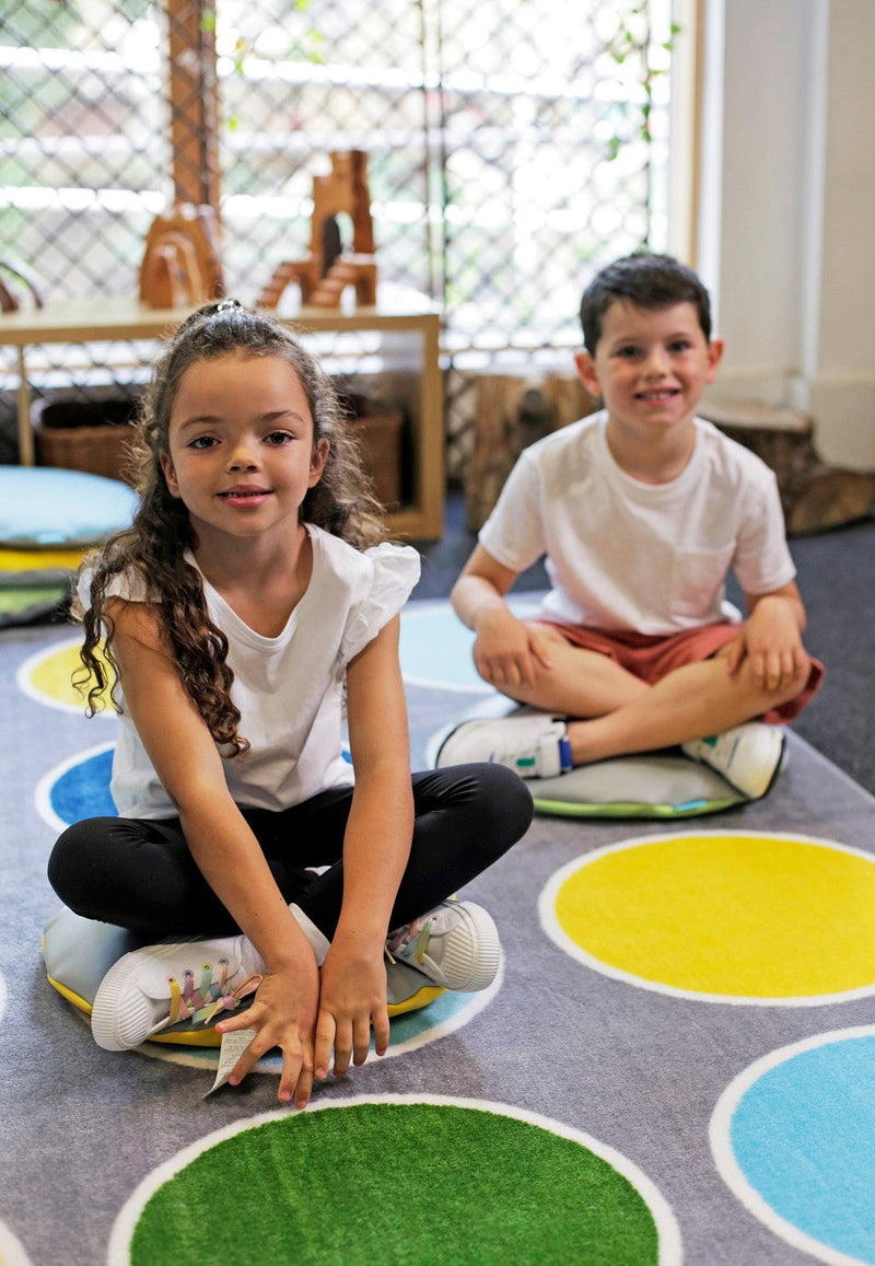 Lake Circles Placement 2x2m Carpet, Learning SPACE