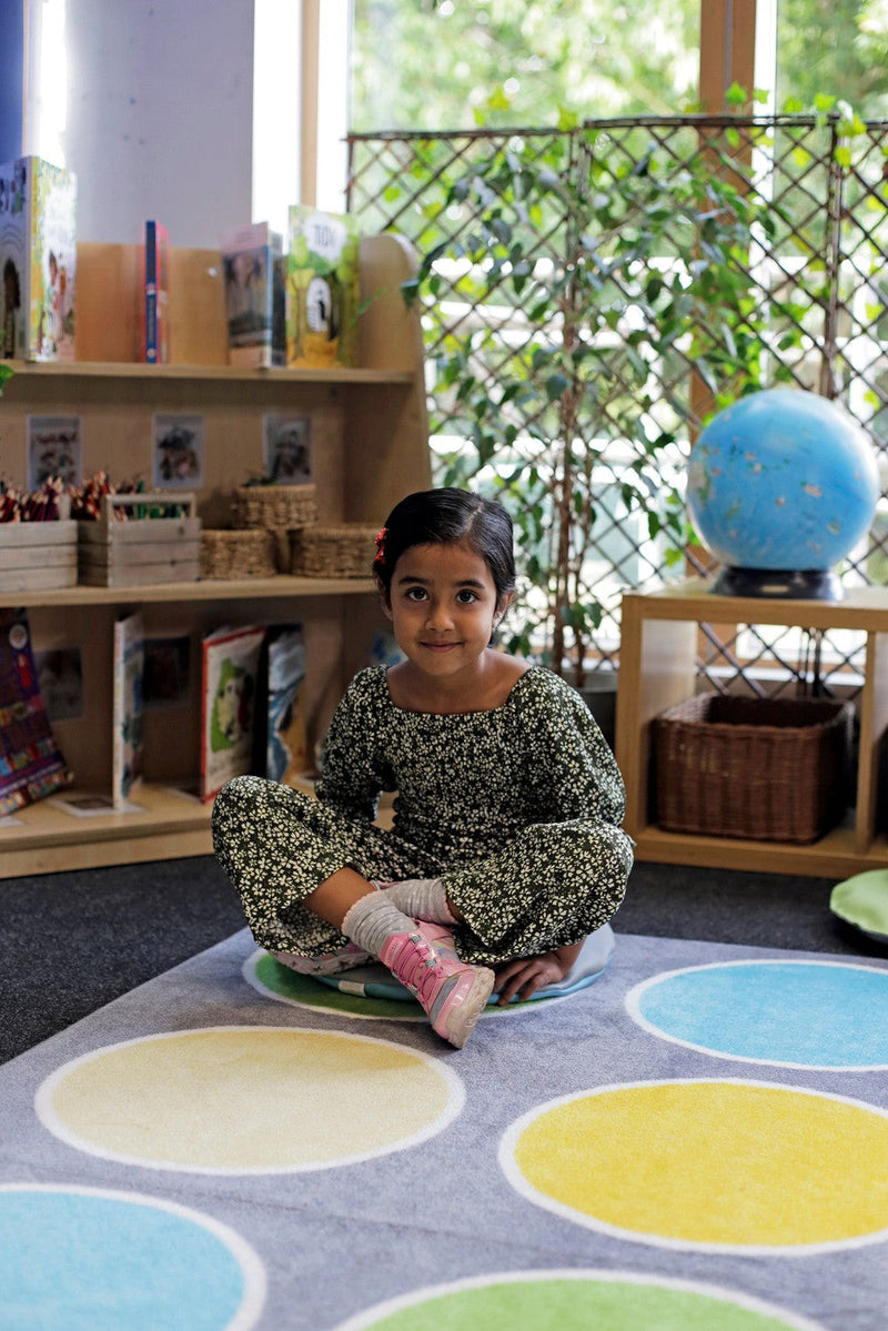 Lake Circles Placement 2x2m Carpet, Learning SPACE