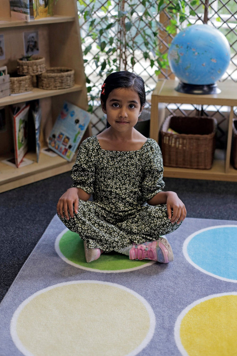 Lake Circles Placement 2x2m Carpet, Learning SPACE