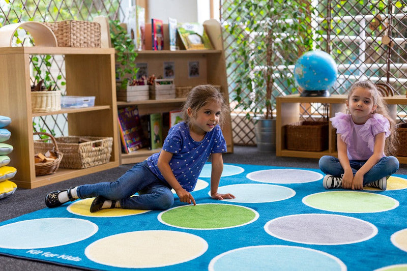 Lake Circles Rectangular Placement 3x2m Carpet, Learning SPACE
