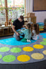 Lake Large Semi Circle Placement 4x2m Carpet-Corner & Semi-Circle,Dropship,Kit For Kids,Mats & Rugs,Neutral Colour,Placement Carpets,Rugs,Wellbeing Furniture-Learning SPACE