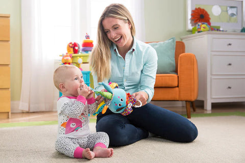 Lamaze Captain Calamari Sensory Toy-AllSensory,Baby & Toddler Gifts,Baby Cause & Effect Toys,Baby Sensory Toys,Baby Soft Toys,Gifts for 0-3 Months,Gifts For 3-6 Months,Gifts For 6-12 Months Old,Lamaze Toys,Stock-Learning SPACE