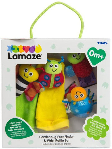 Lamaze Gardenbug Wrist Rattle Footfinder Set-AllSensory,Baby & Toddler Gifts,Baby Cause & Effect Toys,Baby Sensory Toys,Baby Soft Play and Mirrors,Baby Soft Toys,Gifts for 0-3 Months,Gifts For 3-6 Months,Lamaze Toys,Stock-Learning SPACE