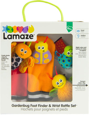 Lamaze Gardenbug Wrist Rattle Footfinder Set-AllSensory,Baby & Toddler Gifts,Baby Cause & Effect Toys,Baby Sensory Toys,Baby Soft Play and Mirrors,Baby Soft Toys,Gifts for 0-3 Months,Gifts For 3-6 Months,Lamaze Toys,Stock-Learning SPACE
