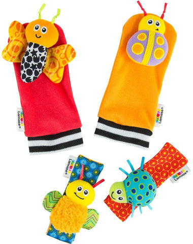 Lamaze Gardenbug Wrist Rattle Footfinder Set-AllSensory,Baby & Toddler Gifts,Baby Cause & Effect Toys,Baby Sensory Toys,Baby Soft Play and Mirrors,Baby Soft Toys,Gifts for 0-3 Months,Gifts For 3-6 Months,Lamaze Toys,Stock-Learning SPACE