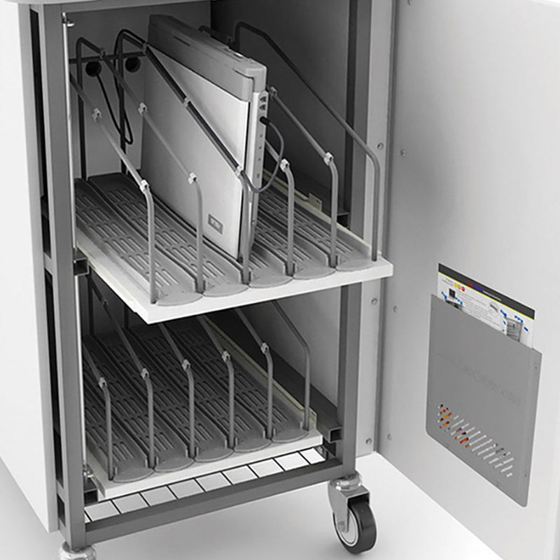 LapCabby 10 Device Vertical Mobile AC Charging Trolley, Learning SPACE
